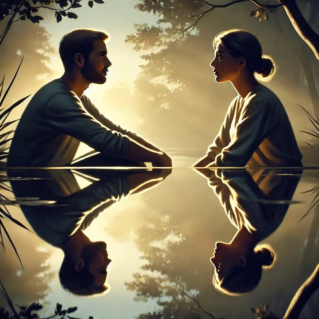 Growth Through Mutual Reflection
