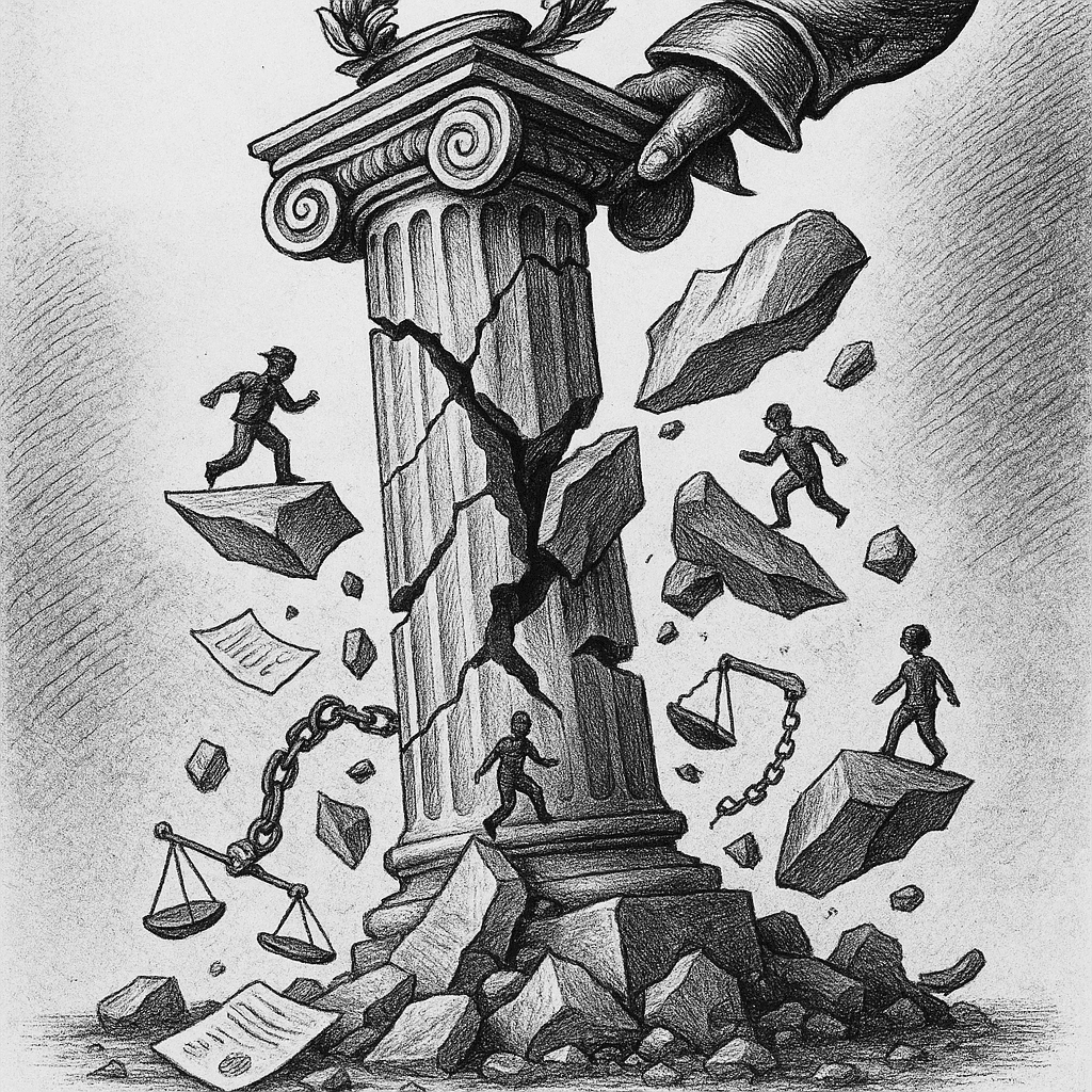 Rules by Which a Great Society May Be Reduced to a Fractured One